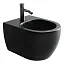 Биде Ceramicanova Play 37 x 49 x 30 см, подвесное, цвет черный матовый, CN3002MB, сантехфарфор