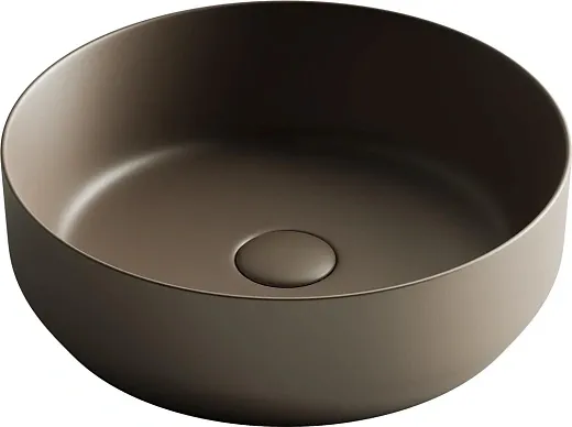Раковина Ceramicanova Element CN6022MDB 39 x 39 x 12 см, накладная, круглая, без перелива, сантехфарфор