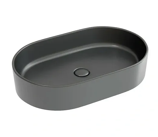 Умывальник Ceramicanova Element CN6048MDH 60см сантехфарфор темный антрацит, CN6048MDH