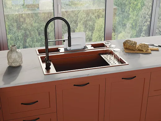 Кухонная мойка Omoikiri Kinaru PRO 86-U/I CN Artceramic/canyon