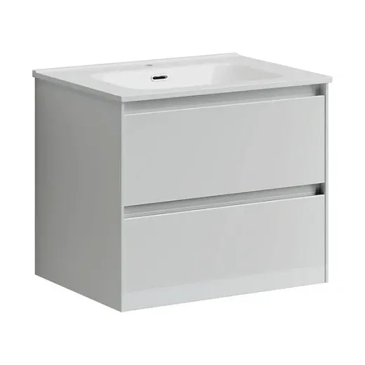 Тумба под раковину Sancos Cento CN60W 60, подвесная, белый глянец