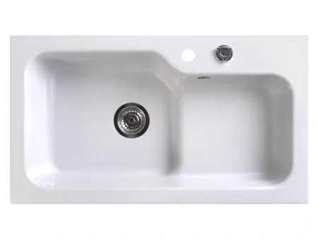 Мойка кухонная Belux SG-REC-HALF-8045-01 Белый кварц, 4810924266637
