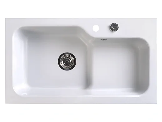 Мойка кухонная Belux SG-REC-HALF-8045-01 Белый кварц, 4810924266637