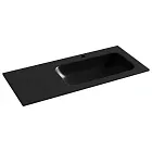 Раковина Ceramicanova Grace CN7015MB/CN7014MB, 101 см, сантехфарфор, чаша слева/справа, черная матовая
