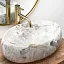Умывальник Rea LINDA STONE U1020S 48x33 мрамор серый