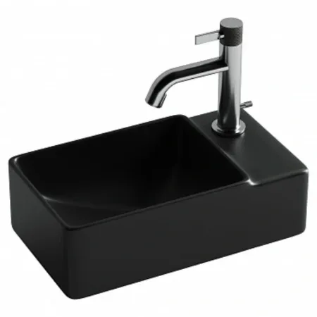 Умывальник Ceramicanova Element 40см подвесной черный матовый, CN5045MB
