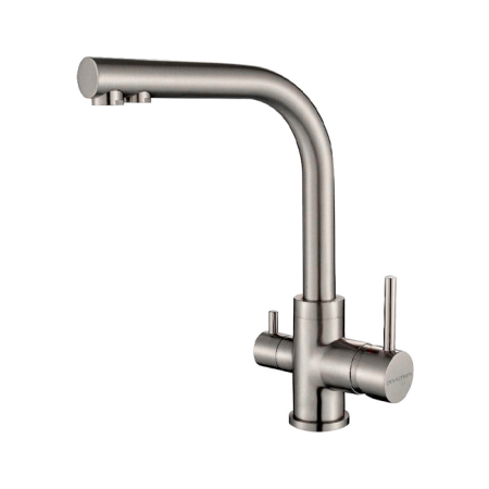 Смеситель PAULMARK ESSEN Es213011-NI, (стальной/никель) Смеситель PAULMARK ESSEN Es213011-NI, (стальной/никель)