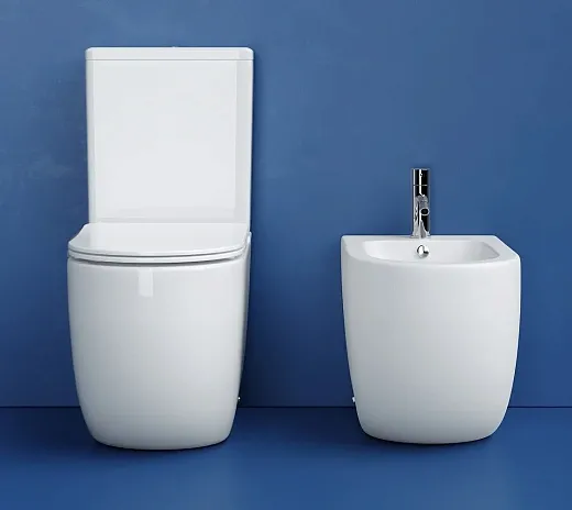 Напольный унитаз Ceramicanova Metropol CN4001T-B/CN4001-T, безободковый, смыв Торнадо, сиденье микролифт, белый, сантехфарфор