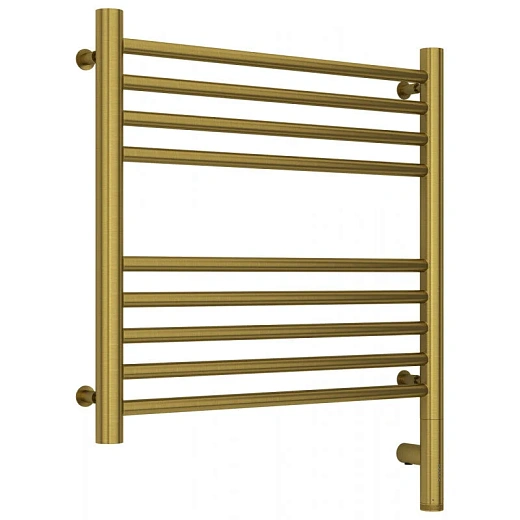 Полотенцесушитель электрический Сунержа Богема 3.0, высота 50 см, ширина 50 см, диммер слева/справа, цвет состаренная латунь, 051-5804-5050/051-5805-5050