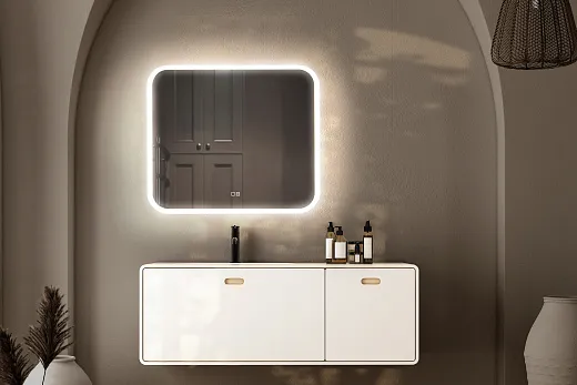 Зеркало Raval Призма 80х68 сенсор Антипар, Prz.02.800x680/W/RL
