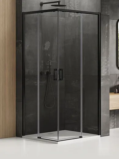 Душевой уголок New Trendy PRIME BLACK 70x120x200 (var 1)