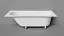 Ванна Salini Лофо UM12323, 180 х 80 см, из искусственного камня Солид Серфейс/Solid Surface, сифон, донный клапан, ножки, цвет белый матовый