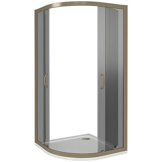 Душевой уголок Good Door Jazze R-120-B-BR, 120 х 80 х 185 см, стекло тонированное бронза, бронза, ДЖ00038