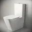 Напольный унитаз Ceramicanova Cubic Rimless CN1803, безободковый, с бачком, сиденье Soft Close, сантехфарфор, белый