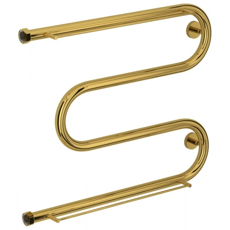 Полотенцесушитель водяной Сунержа М-образный+, 500x500, с 2 полками, цвет золото, 03-4008-5065