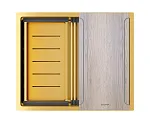 Кухонная мойка PAULMARK NEXT-MULTI SINK 54 UNI PM785445-BG (золото/брашированное золото)