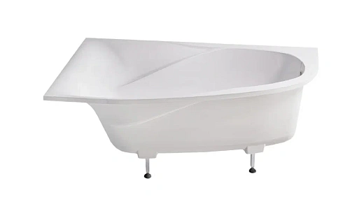 Ванна Astra-Form Селена 170x100 пустая, литой мрамор, левая, белая глянцевая, 01010039