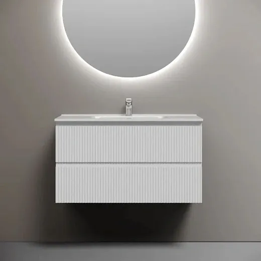 Тумба под раковину Sancos Snob R SNR90W, 90 см подвесная, Bianco