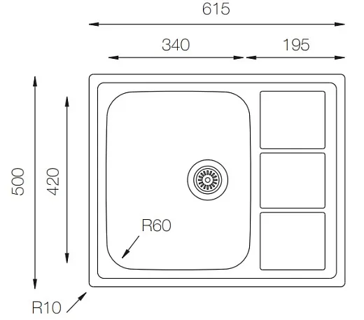 Мойка ZorG ZLL 6150 микродекор