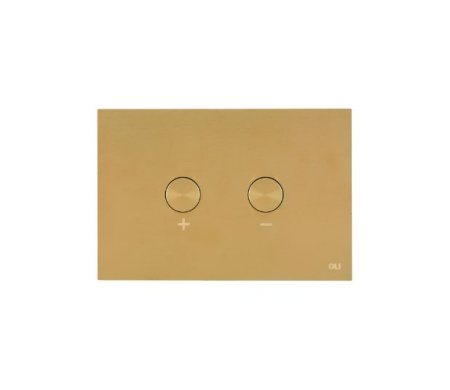 Комплект инсталляции OLI 120 ECO пневматическая + клавиша Blink ультратонкий металл, золото Комплект инсталляции OLI 120 ECO пневматическая + клавиша Blink ультратонкий металл, золото