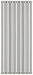 Радиатор стальной трубчатый Сунержа Эстет-00, ширина 55 см, высота 120 см, 12 секций, боковое подключение, хром, 00-0332-1212