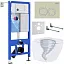 Комплект инсталляции с унитазом 6 в 1 Roxen StounFix Dual Fresh 968388 (состоит из: 710200, Santi 410280BG, 530205-01)