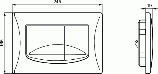 Кнопка смыва механическая Ideal Standard ProSys Solea M2 R0109AC белая