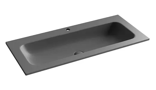 Умывальник Ceramicanova Grace CN7013MDH 100см фарфор темный антрацит матовый, CN7013MDH
