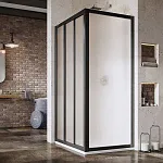 Душевая дверь SKCP4-90 195 черный+Pearl