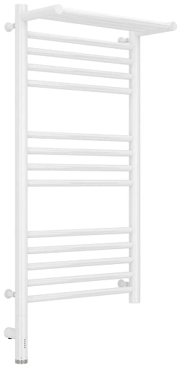 Полотенцесушитель электрический Сунержа Богема 3.0 800x400 с полкой, белый, L/R