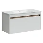 Тумба под раковину Sancos Smart 100, подвесная, белый глянец, SM100W