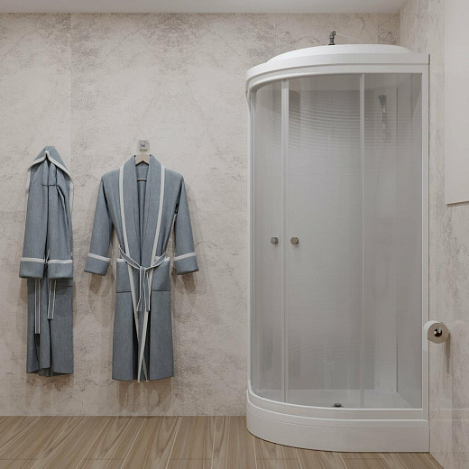 Душевая кабина Тритон Вельвет A3 90x90 стекла вельвет / профиль белый