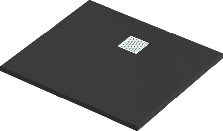 Мраморный душевой поддон Good Door ESSENTIA 2 черный 90х80