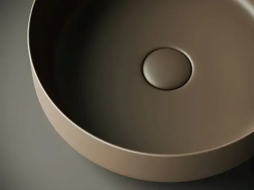 Раковина Ceramicanova Element CN6022MDB 39 x 39 x 12 см, накладная, круглая, без перелива, сантехфарфор