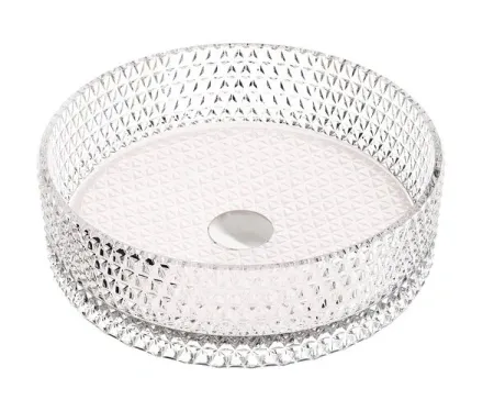 Раковина Ceramicanova Cristal CN6061, 36 см, стекло, цвет розовый