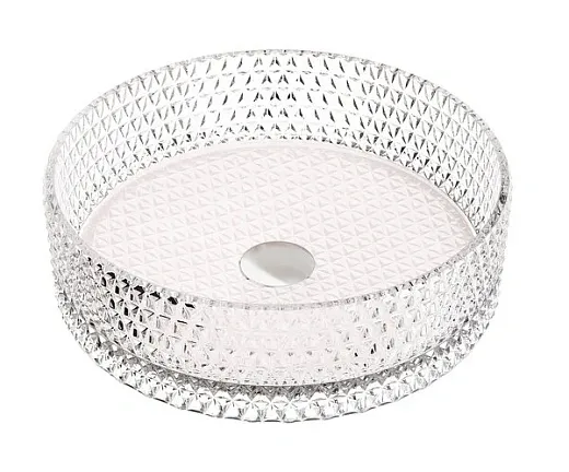 Раковина Ceramicanova Cristal CN6061, 36 см, стекло, цвет розовый