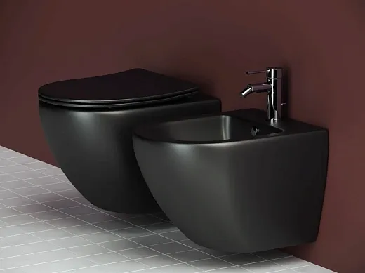 Подвесное биде Ceramicanova Metropol черный матовый, CN4003MB, сантехфарфор