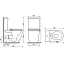 Унитаз-компакт Ceramicanova Metropol CN4001-BMB/CN4001-TMB, безободковый, быстросъемная крышка-сиденье микролифт, цвет черный матовый, сантехфарфор