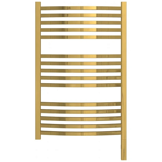 Полотенцесушитель электрический Сунержа Аркус 3.0, высота 80 см, ширина 50 см, диммер слева/справа, цвет золото, 03-5704-8050/03-5705-8050