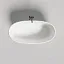 Ванна Salini Luce 100122MF, 150 х 75 см, из искусственного камня S-Stone, с донным клапаном, цвет белый матовый, покраска по RAL полностью