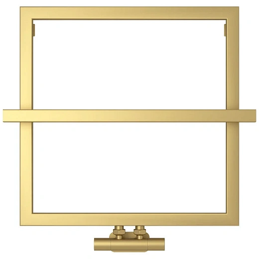 Полотенцесушитель водяной Сунержа Штиль EU50+, 600x600, цвет матовое золото, 032-0256-5353