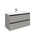 Тумба подвесная Laparet FELIS 100 под умыв-к Cerastyle Arte 100, матовая сталь, LFE-WCAB-100-414 Тумба подвесная Laparet FELIS 100 под умыв-к Cerastyle Arte 100, матовая сталь, LFE-WCAB-100-414