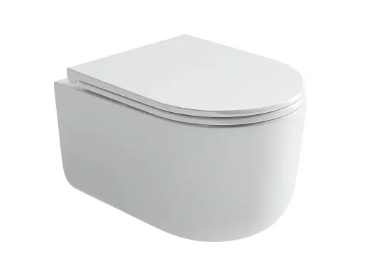 Подвесной унитаз Ceramicanova Ulma, CN4006T, Торнадо, безободковый, крышка-сиденье микролифт, белый, сантехфарфор