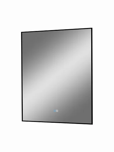 Зеркало Континент Amer 600x700 черная краска, открытая подсветка, антизапотевание ЗЛП2273