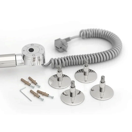 Полотенцесушитель электрический Стилье Формат 22, 50/60, 600x500, ТЭН справа, хром, 00522-6050