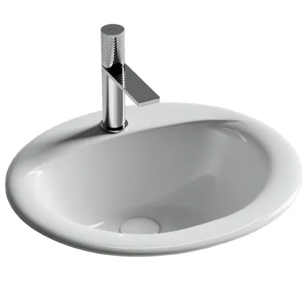 Раковина Ceramicanova Sun CN6080, 51.5 см, сантехфарфор, белый