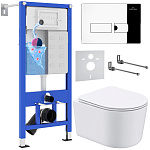 Комплект инсталляции с унитазом 6 в 1 Roxen StounFix Dual Fresh 932469 (состоит из: 710200, Caspia 410280СН, 530120-01) Комплект инсталляции с унитазом 6 в 1 Roxen StounFix Dual Fresh 932469 (состоит из: 710200, Caspia 410280СН, 530120-01)