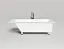 Ванна Salini Cascata Kit 104523MF, 180 х 80 см, из искусственного камня S-Stone, цвет белый матовый, покраска по RAL полностью