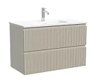 Тумба под раковину Sancos Snob R SNR80/39CE, 80 см, подвесная, Beige Soft