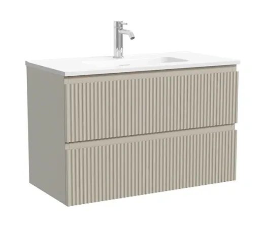 Тумба под раковину Sancos Snob R SNR80/39CE, 80 см, подвесная, Beige Soft